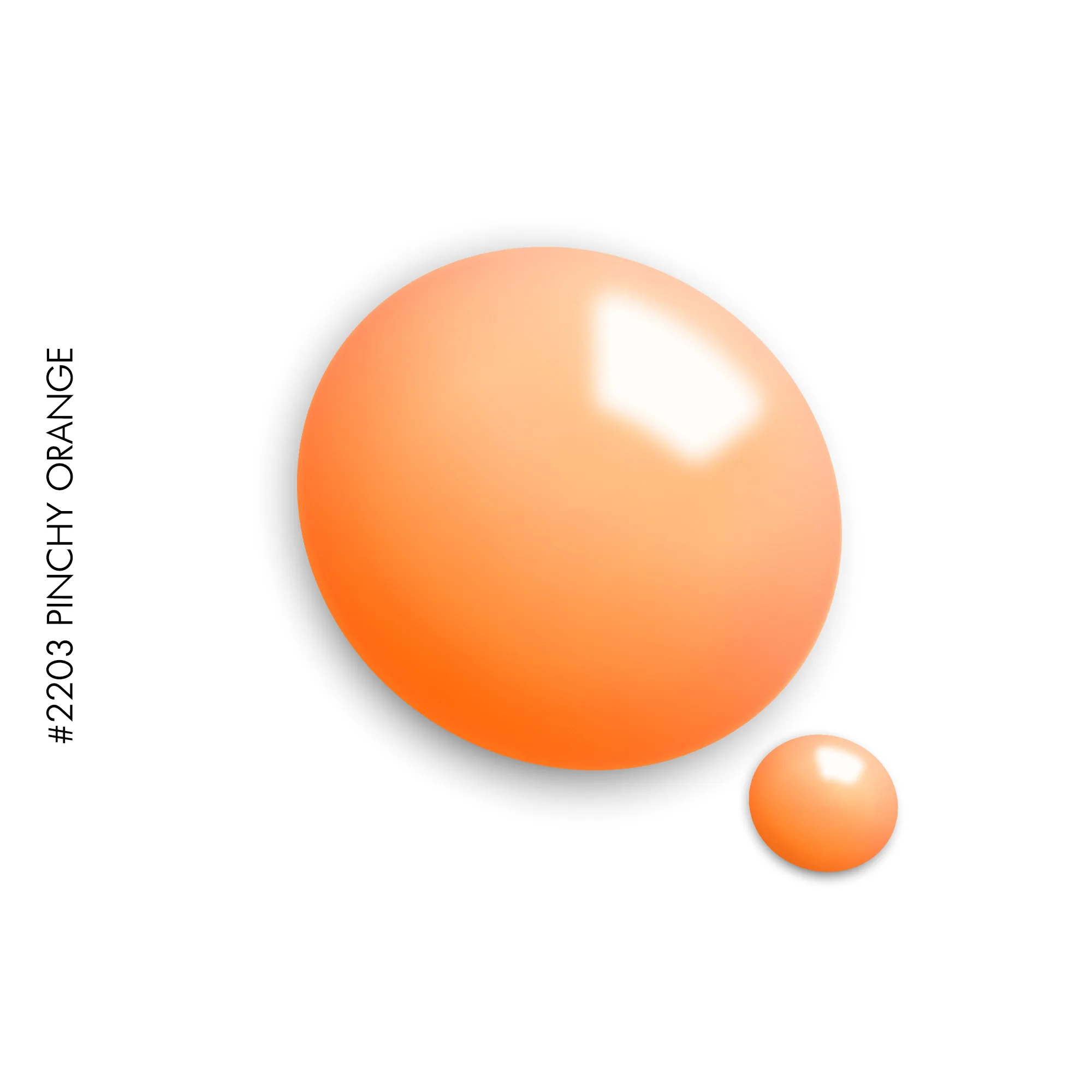2203 Pinchy Orange gel polish